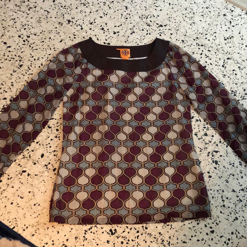 Authentic Tory Burch printed blouse